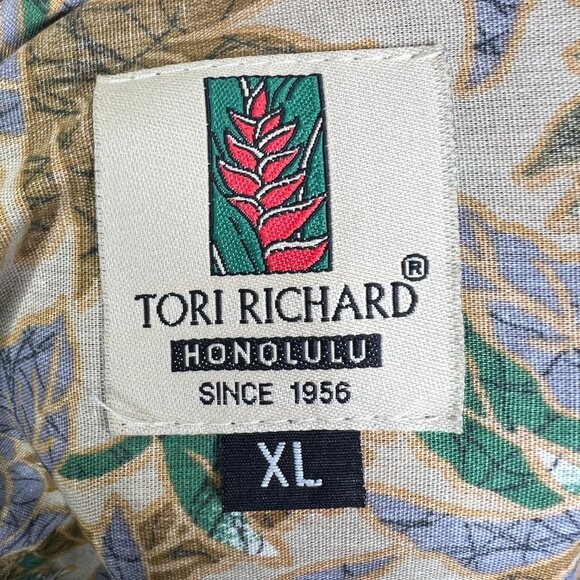 Vintage Tori Richard Shirt Mens XL Hawaiian Honolulu Surf Paradise Island - Picture 8 of 12